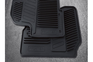 View Floor Mats, All-Season, Crew Cab (Rubber / 3-Piece / Black) Full-Sized Product Image